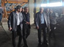 بازدید عضو هیئت مدیره هلدینگ کاوه پارس از کارخانه فولاد کاوه اروند